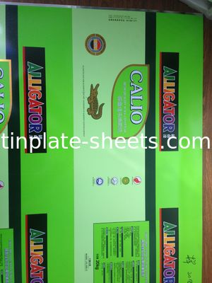 T2.5 T3 T4 T5 DR7 DR8 DR9 Placa de estanho impressa EN10202 Norma 2.0/2.0 1.1/2.8 Para latas de alimentos