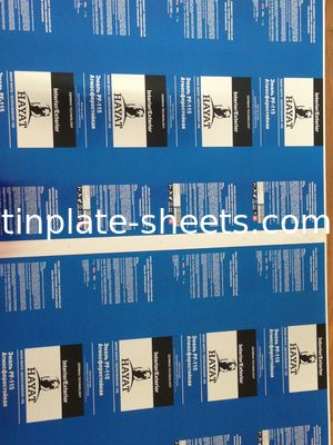 6 Impressão a cores Placa de estanho para fazer latas de bolo de biscoito Prevenção de ferrugem 1.1/2.8
