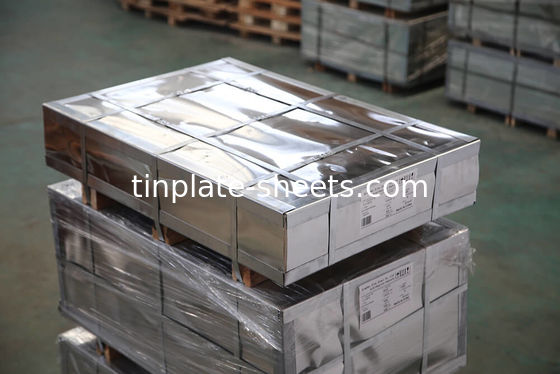 Folhas de estanho para latas de produtos químicos e alimentos MR e SPCC Material de acabamento brilhante e de pedra JIS G3303 Norma