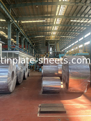 Folhas de estanho para latas químicas e latas de alimentos MR e SPCC Material 0,15-0,49 mm Espessura 600 mm-986 mm Largura