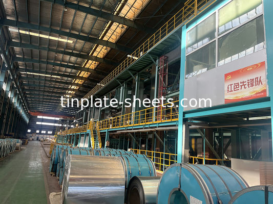 Folhas de estanho para latas químicas e latas de alimentos MR e SPCC Material 0,15-0,49 mm Espessura 600 mm-986 mm Largura