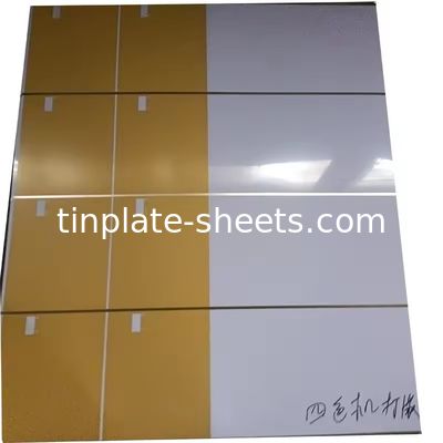 Personalizado 6 Cores Impresso Lata de Aço de Lata Rectangular Forma 2.8/2.8