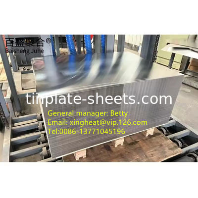 ASTM624 Folhas de estanho eletróico T2 T2.5 T3 T4 T5 Temperatura
