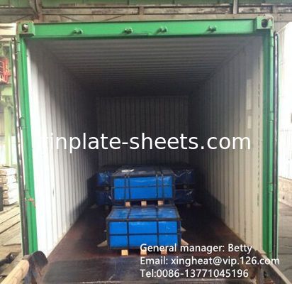 Folhas de estanho para latas de produtos químicos e alimentos 0,15-0,49 mm Espessura estanho eletrolítico MR SPCC Material 600-986 mm Largura