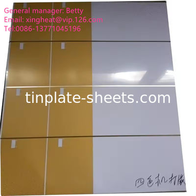 Folhas de estanho para latas de produtos químicos e alimentos 0,15-0,49 mm Espessura estanho eletrolítico MR SPCC Material 600-986 mm Largura