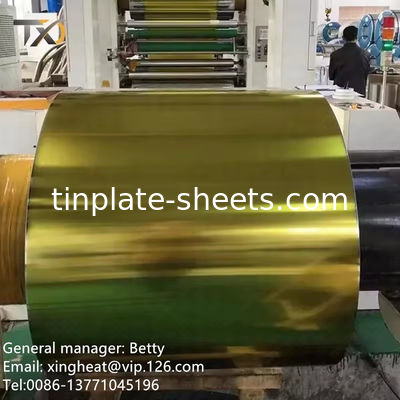 Folhas de estanho eletrolítico com T2-T5 Temperatura 5.6/5.6 Tinta revestimento Matt Superfície Finish 600mm-1160mm comprimento de corte