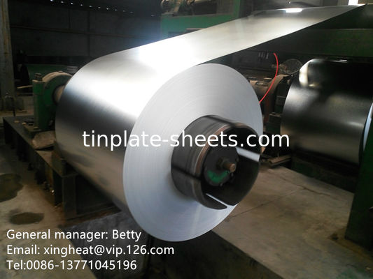 1.5-1.85 MT bobina de chapa de estanho eletrolítica T2/T2.5/T3/T4/T5/DR8/DR9 Tipo de temperatura 2.8/2.8 2.0/2.0