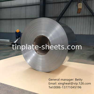 Folhas de estanho eletrolítico com revestimento de estanho 2,0/2,0 Superfície de prata Finish 600mm-986mm Largura