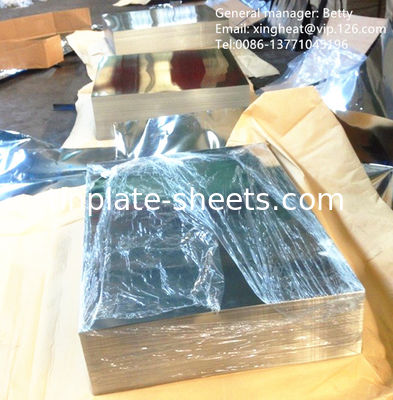 T3 T2.5 T5 DR8 2.8/2.8 Folhas de estanho de acabamento de pedra para latas de embalagem JIS G3303