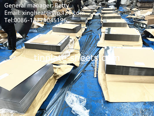 Produtos de estaleiro de estanho Placas de estanho laqueadas para embalagens duráveis e versáteis
