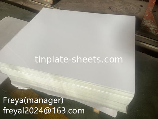 600mm-986mm Chapas de lata Larga largura para fácil manuseio e processamento em sua linha de produção