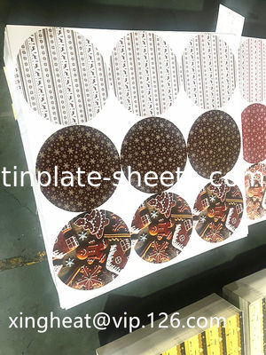 Personalizado 6 cores impressas de chapa de aço de estanho Forma retangular 2.0/2.0