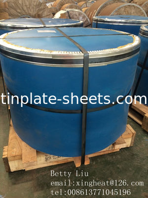 Folhas de estanho para latas de produtos químicos e latas de alimentos 0,15-0,49 mm Espessura 600-986 mm Largura Pedra brilhante Prata Matt Superfície de acabamento