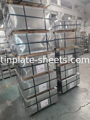 Encomenda mínima de 25 toneladas métricas de chapas de estanho para embalagens químicas e alimentares