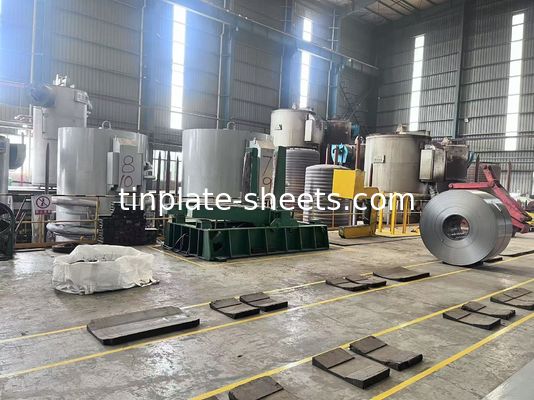 Folhas de estanho eletrolítico de várias espessuras e larguras Material MR e SPCC 600-986mm Largura 600-1160mm comprimento de corte