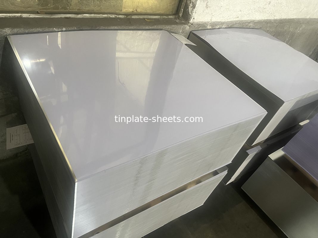 folhas de estanho de boa qualidade para embalagens Latas JIS G3303 Padrão DR8 T4 T3 T2.5 2.8/2.8 acabamento em pedra