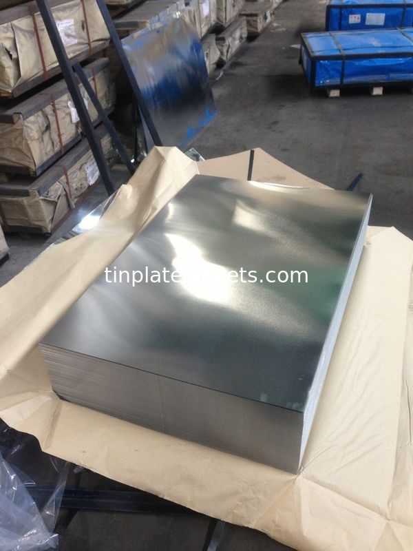 Folha de estanho para embalagens, latas, latas de alimentos JIS G3303 T4 T3 DR8 STONE FINISH Folhas de estanho eletrolítico