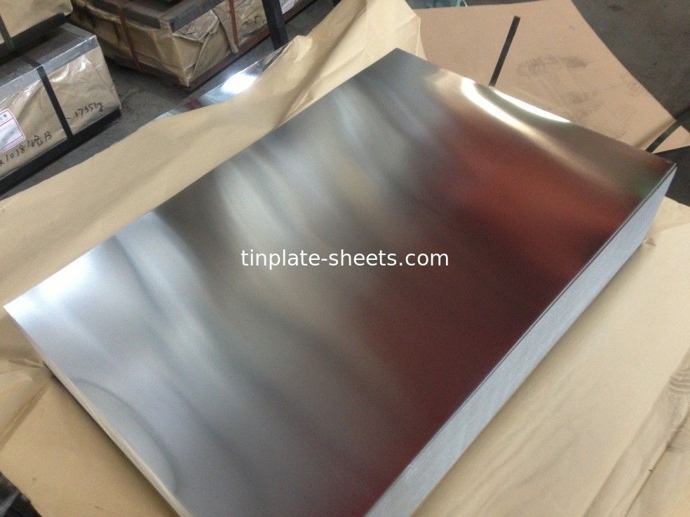 Folhas de estanho para latas de embalagem JIS G3303 T4 T3 T5 DR8 STONE FINISH Folha de estanho eletrolítico