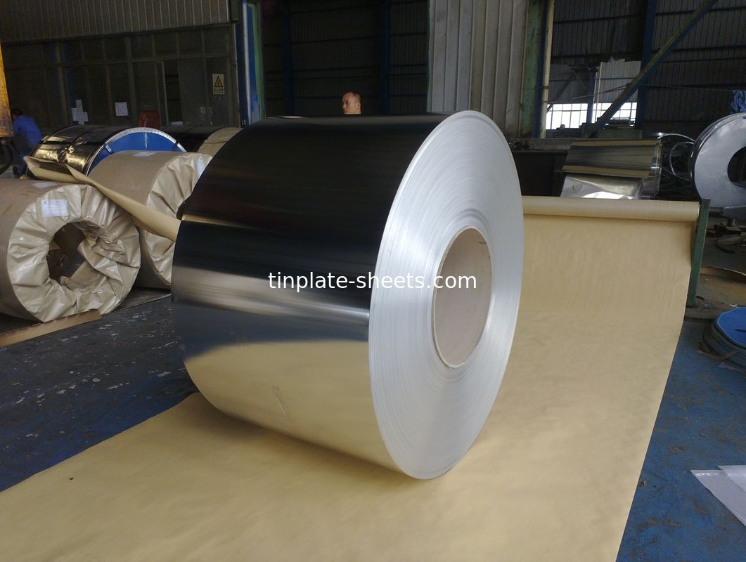 Folhas de estanho eletrolítico de alta resistência resistem à corrosão1.1/1.1 2.8/2.8 2.0/2.0 T3 T4 T5 Temperatura
