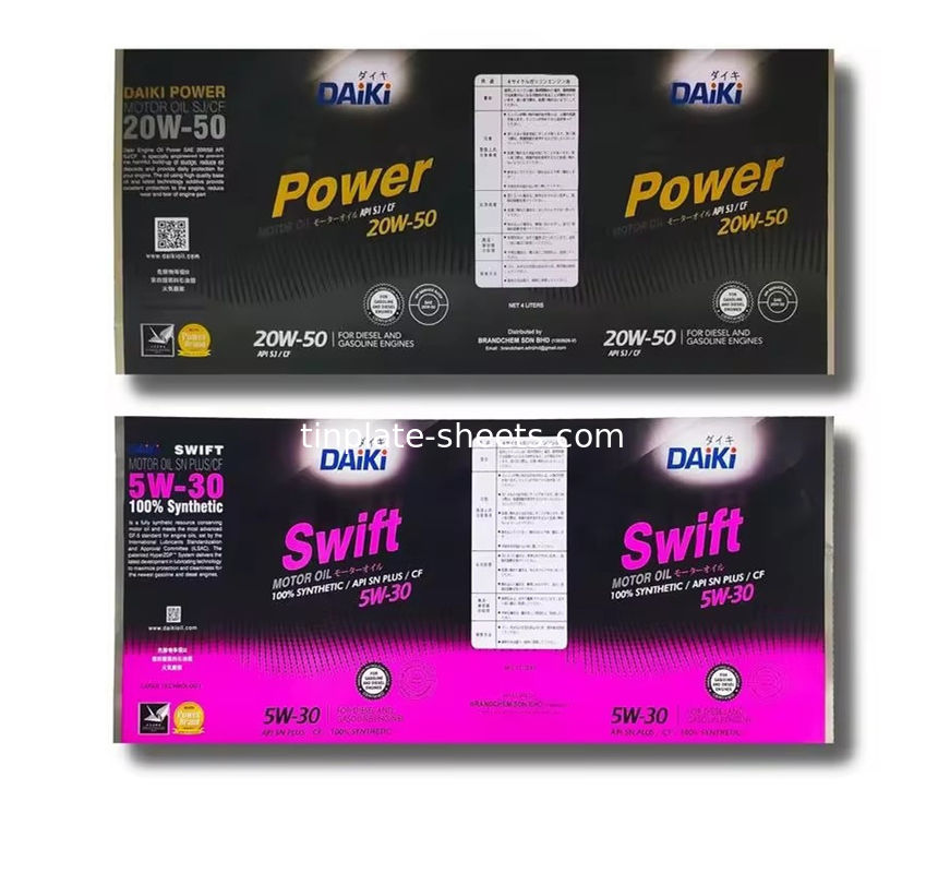 Impressão de revestimento de qualidade alimentar de papel de alumínio folha de alumínio 4 cores de alumínio 6 cores de alumínio T3 T4