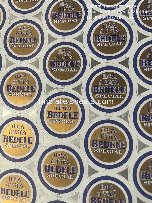 Folhas de estanho para latas em acabamento brilhante/pedra/prata/matte com revestimento de estanho e excelente soldabilidade e formabilidade