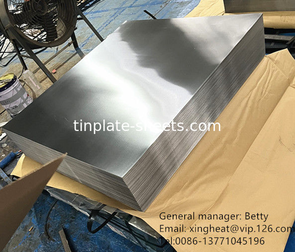 Aço livre de estanho de chapa cromada eletroplacada para tampas de latas e fundo T3 T4 T5