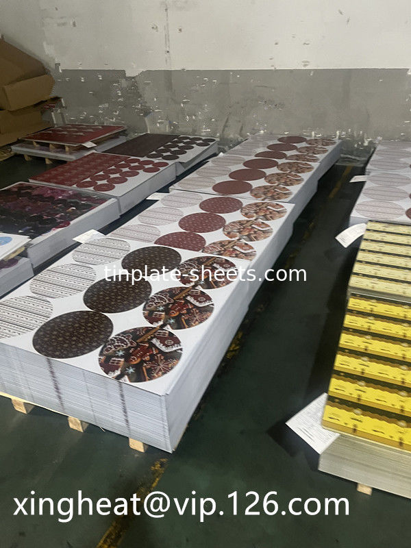2- 6 Lata de aço de estanho impressa a cores 2.8/2.8 Laca de estanho Impressão de estanho para alimentos e latas químicas