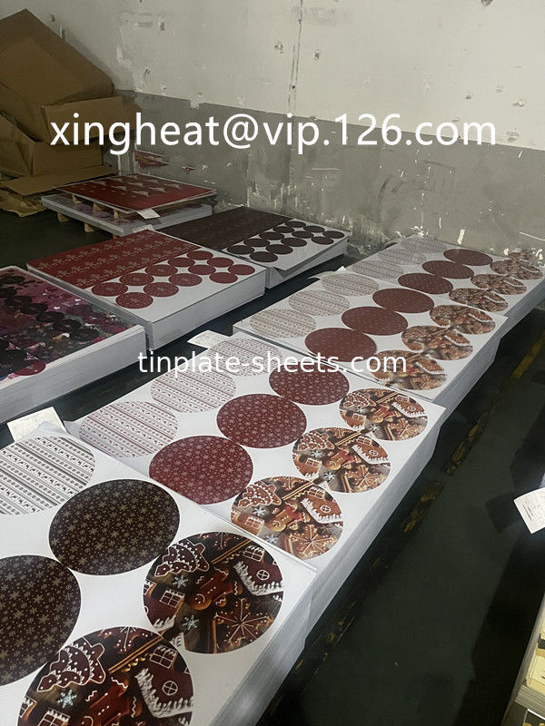 Placas de estanho impressas resistentes à corrosão para embalagens e outras indústrias de espessura personalizável