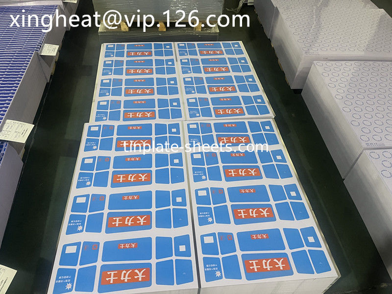 1.1/1.1 2.2/2.2 2.8/2.8 5.6/5.6 2.0/2.0 e 2.8/5.6 Chapas de estanho revestidas de estanho para latas de produtos químicos e alimentares