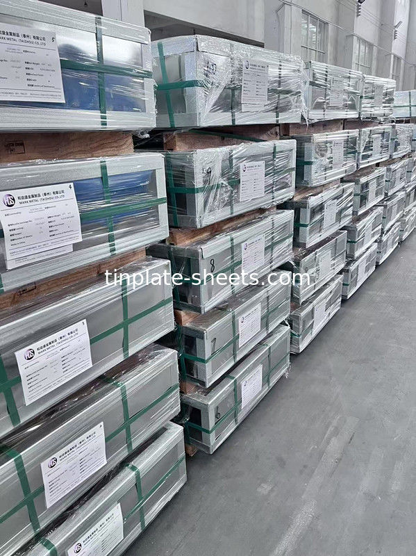 Encomenda mínima de 25 toneladas métricas de chapas de estanho para embalagens químicas e alimentares