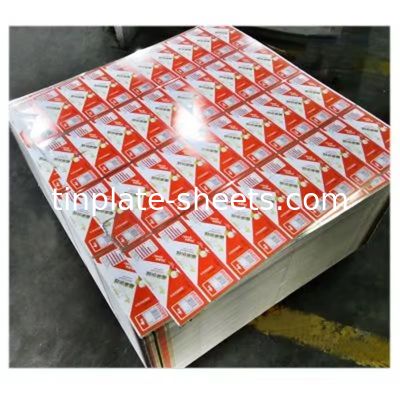 0.15mm-0.40mm Espessura Lacada Impressa Folha de Lata Resistência ao calor T3-T5