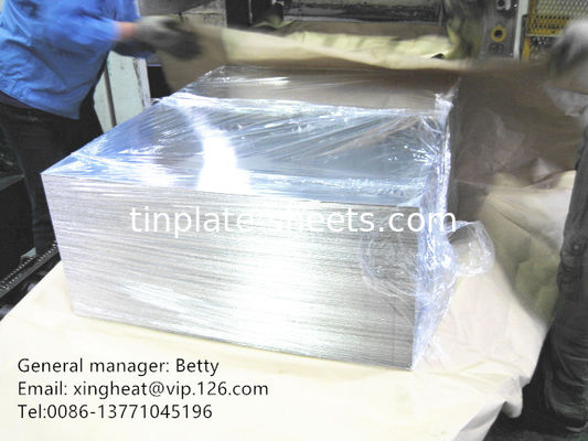 DR8/DR9 Materiais de chapa de estanho temperada para embalagens de alimentos