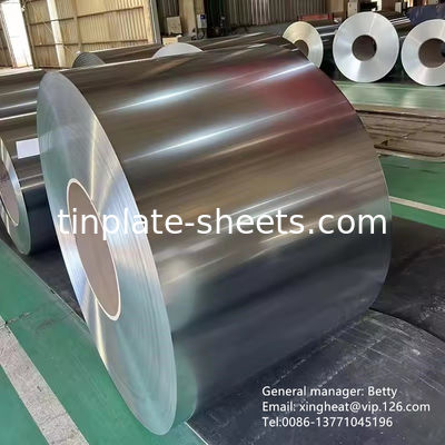 Folhas de estanho brilhante Material resistente à corrosão e altamente formável para latas