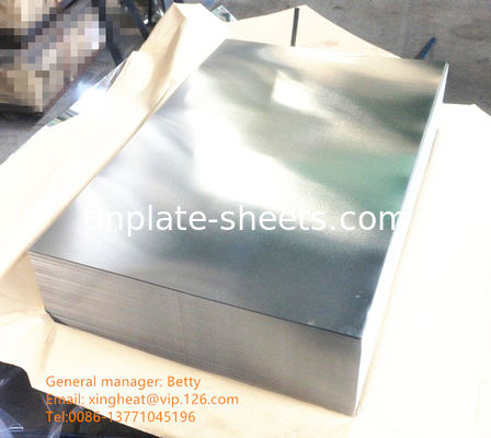 0.13-0.48 mm Espessura de chapas de estanho adequadas para várias aplicações T3 T4