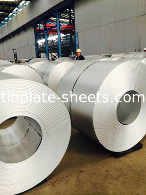 Folhas de estanho resistentes à corrosão Pedra brilhante Prata e aço revestido de estanho mate para processo de produção de latas