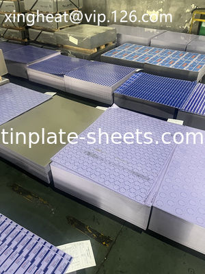 Ouro Grade Alimentar Lata de estanho impressa para embalagens de alimentos latas químicas 4 cores 6 cores estanho impresso 6 cores