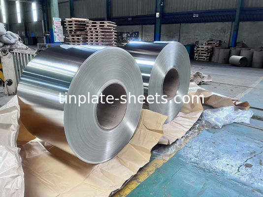 Folha de papel alumínio 0,15-0,49 mm 600mm-986 mm 4MT-8MT por bobina T2-T5 DR8-DR9 BA 1.1/1.1-5.6/5.6 Brilhante/Pedra/Prata/Matte
