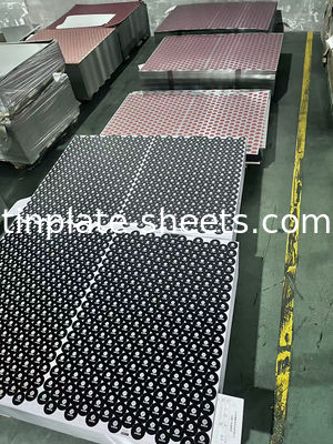 Placas de estanho impressas para torcer os tampões